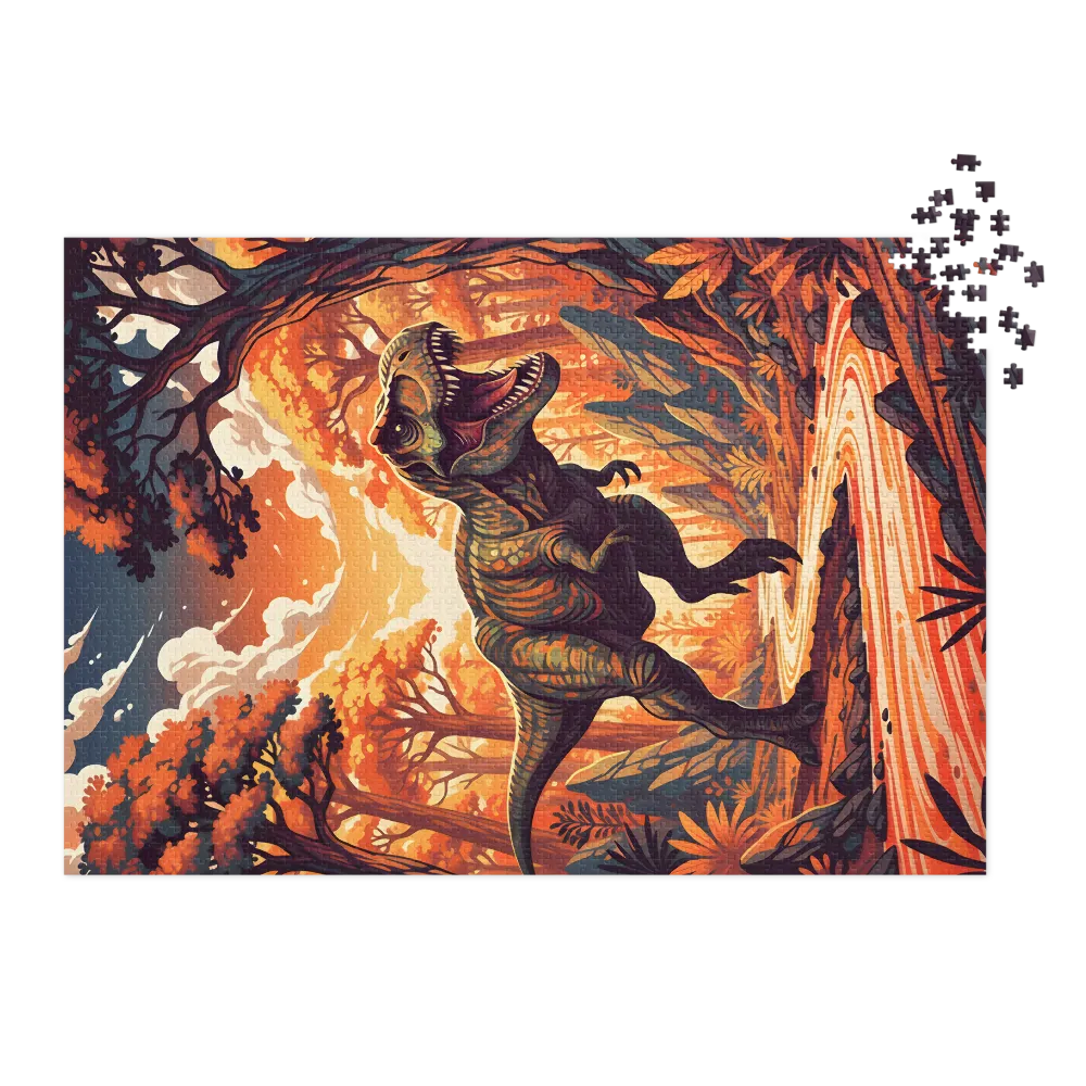 Tyrannosaurus in Amber Forest