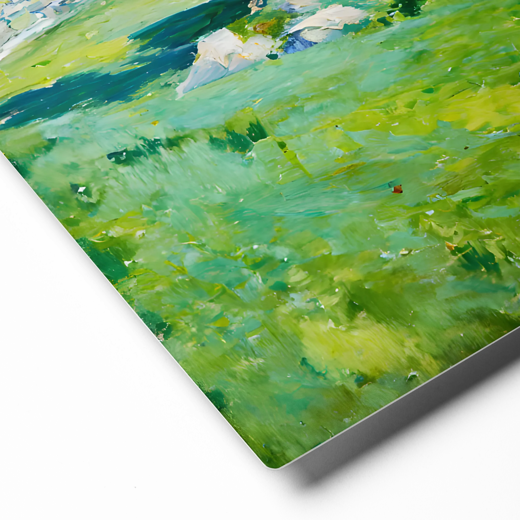 Verdant Riverside Impressions 
 Canvas | 30″x 30″