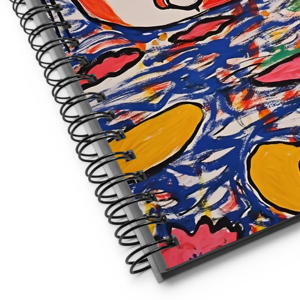 Expressive Face in Water 
 Spiral Notebook | 140 pages