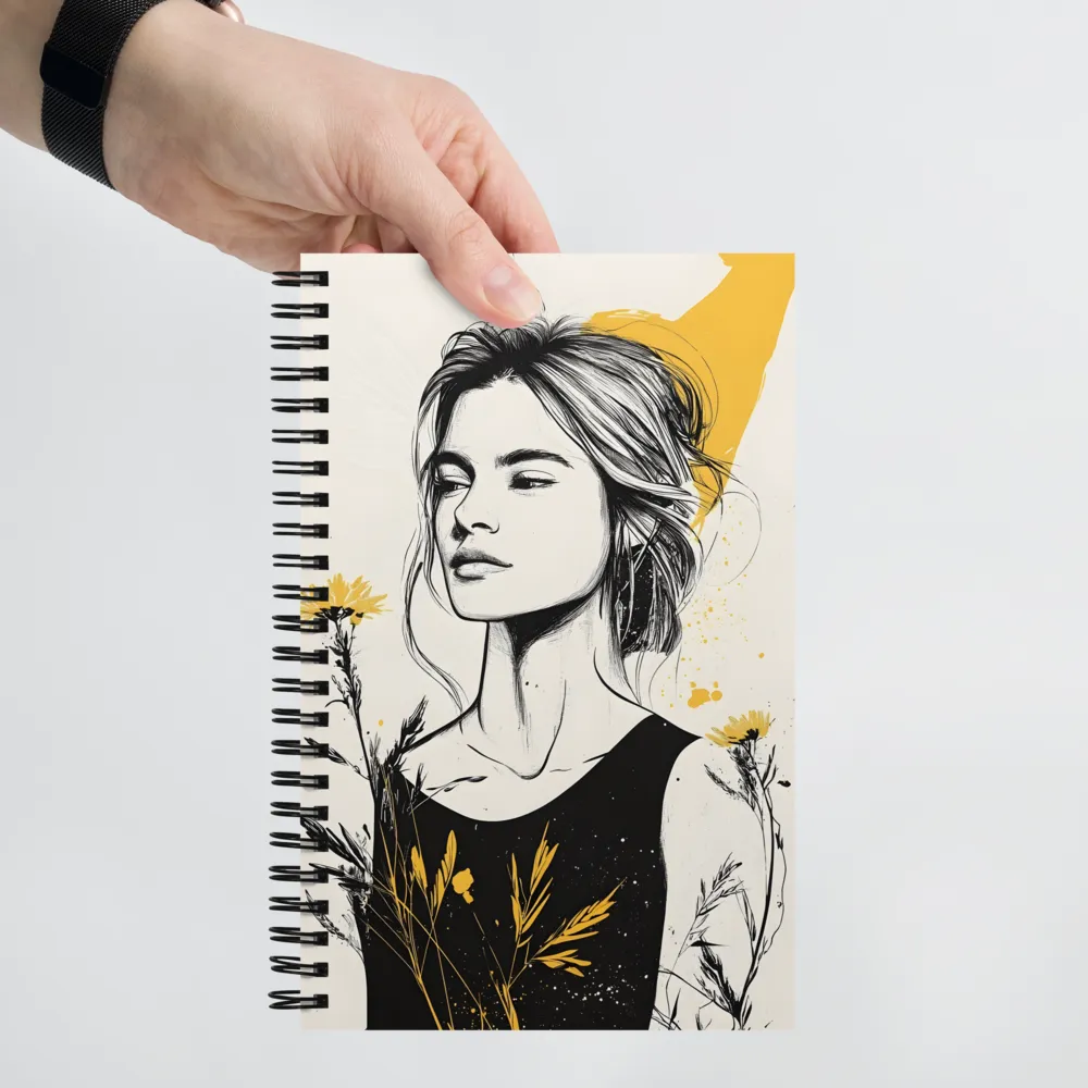 Serene Bloom Portrait 
 Spiral Notebook | 140 pages