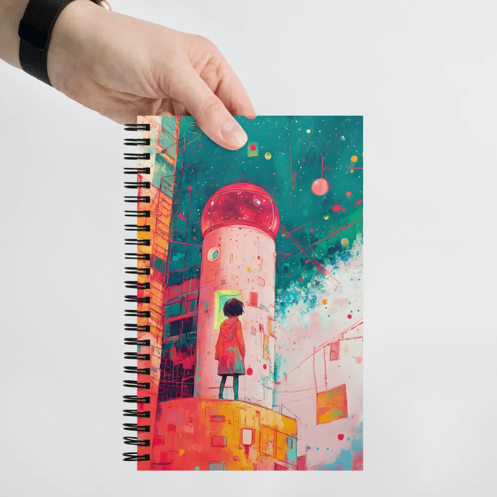 Gaze Towards the Cosmic City 
 Spiral Notebook | 140 pages
