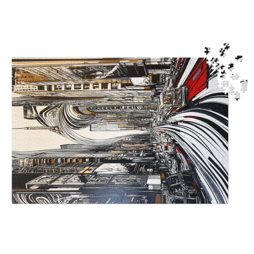 Fluxo Urbano 
 Puzzle em caixa de metal