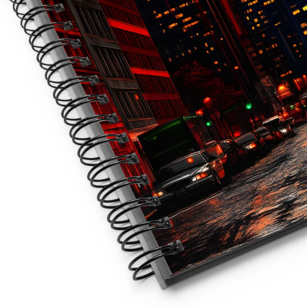 Crimson City Nocturne 
 Spiral Notebook | 140 pages
