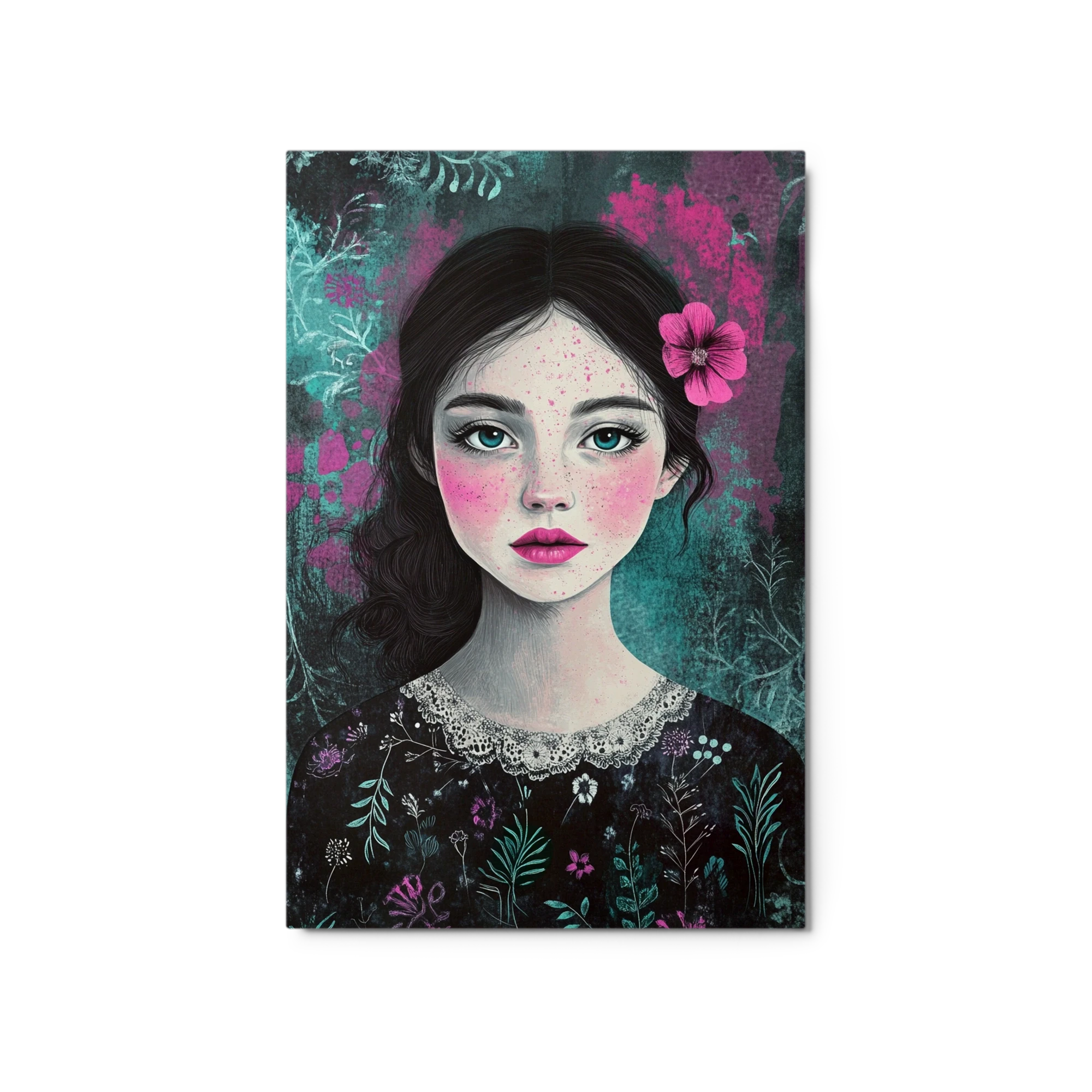 Enchanting Floral Portrait