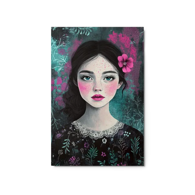 Enchanting Floral Portrait | Art Print