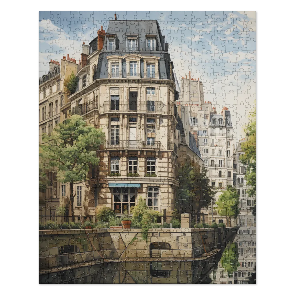 Parisian Canal Reflections 
 Jigsaw Puzzle