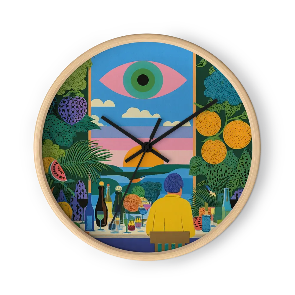 The Eye Above the Sunset | Wall Clock