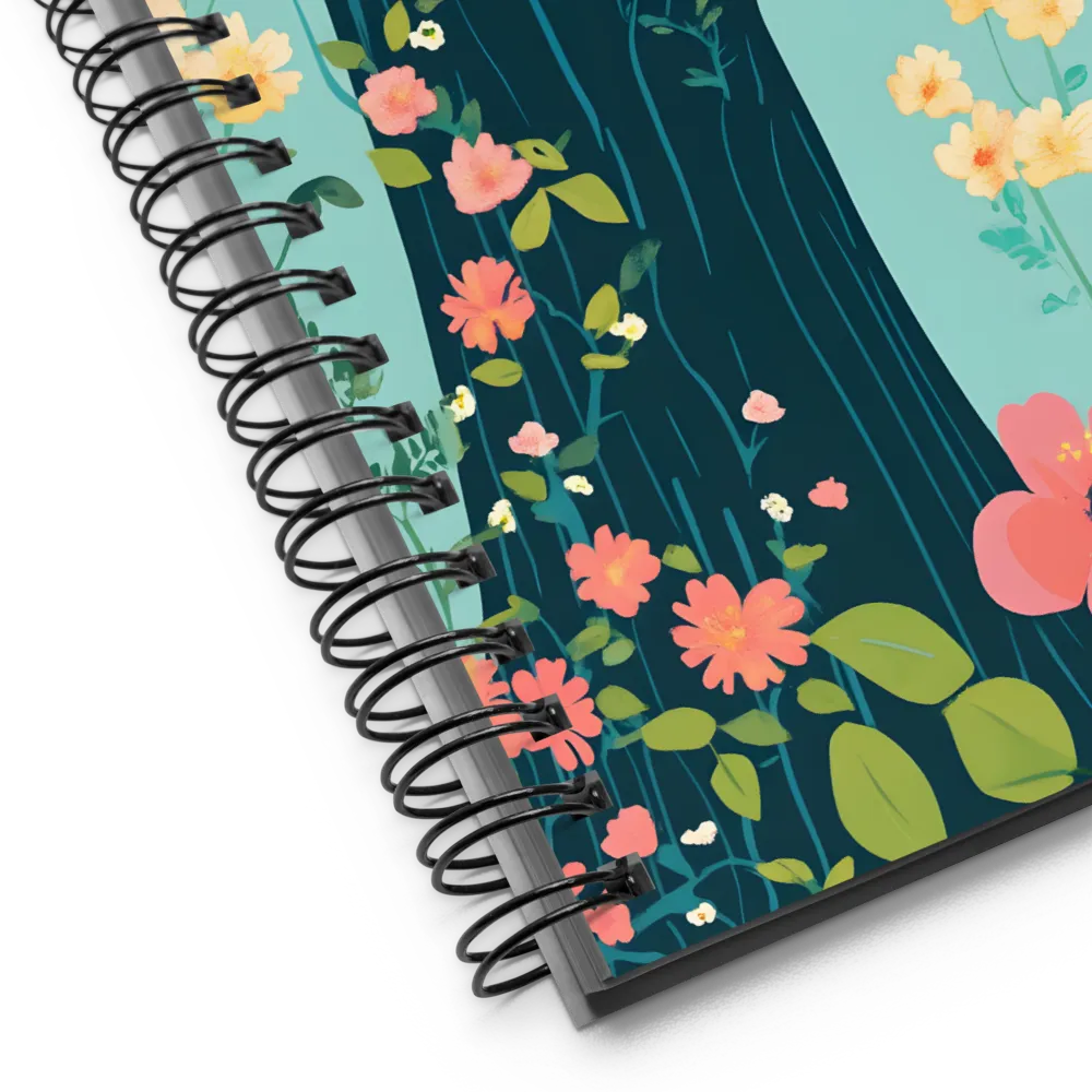 Oriole Among Teal Blossoms
