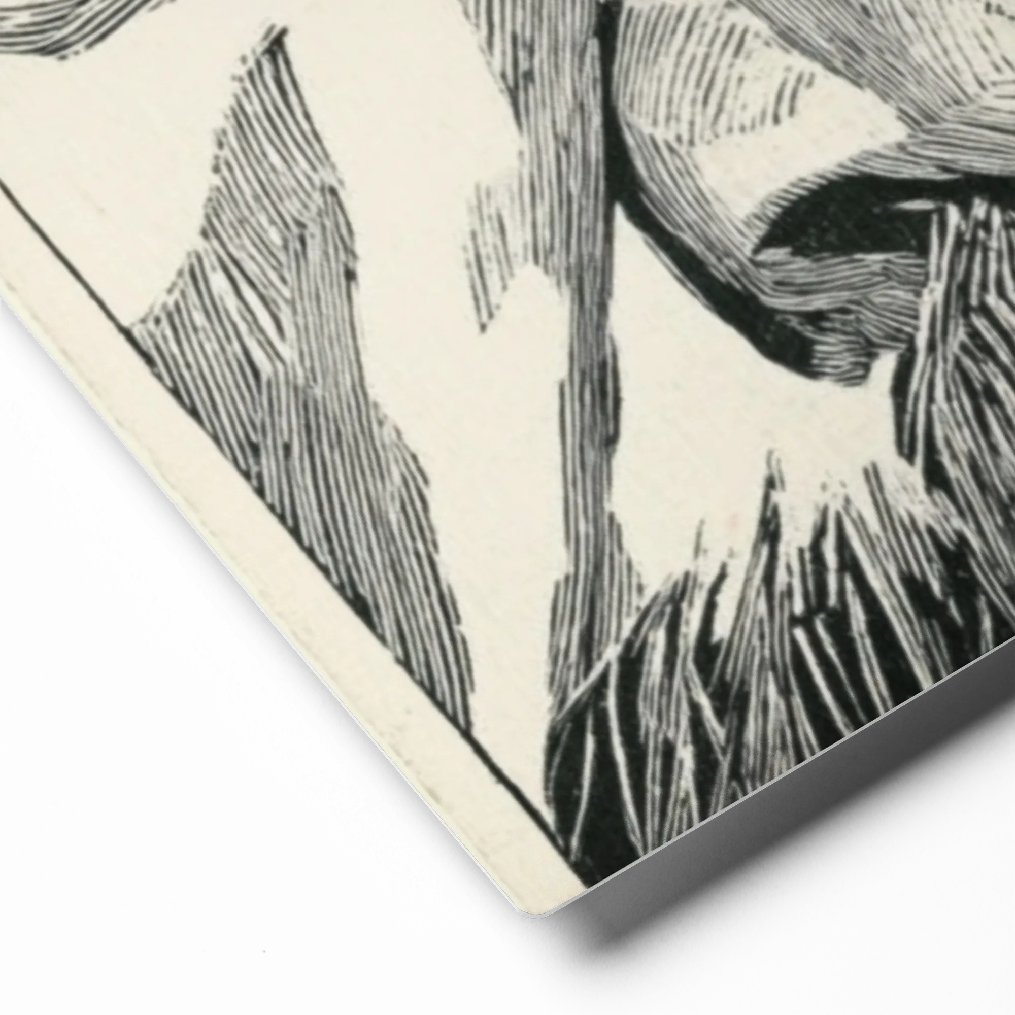 Intense Eyes Woodcut | Art Print