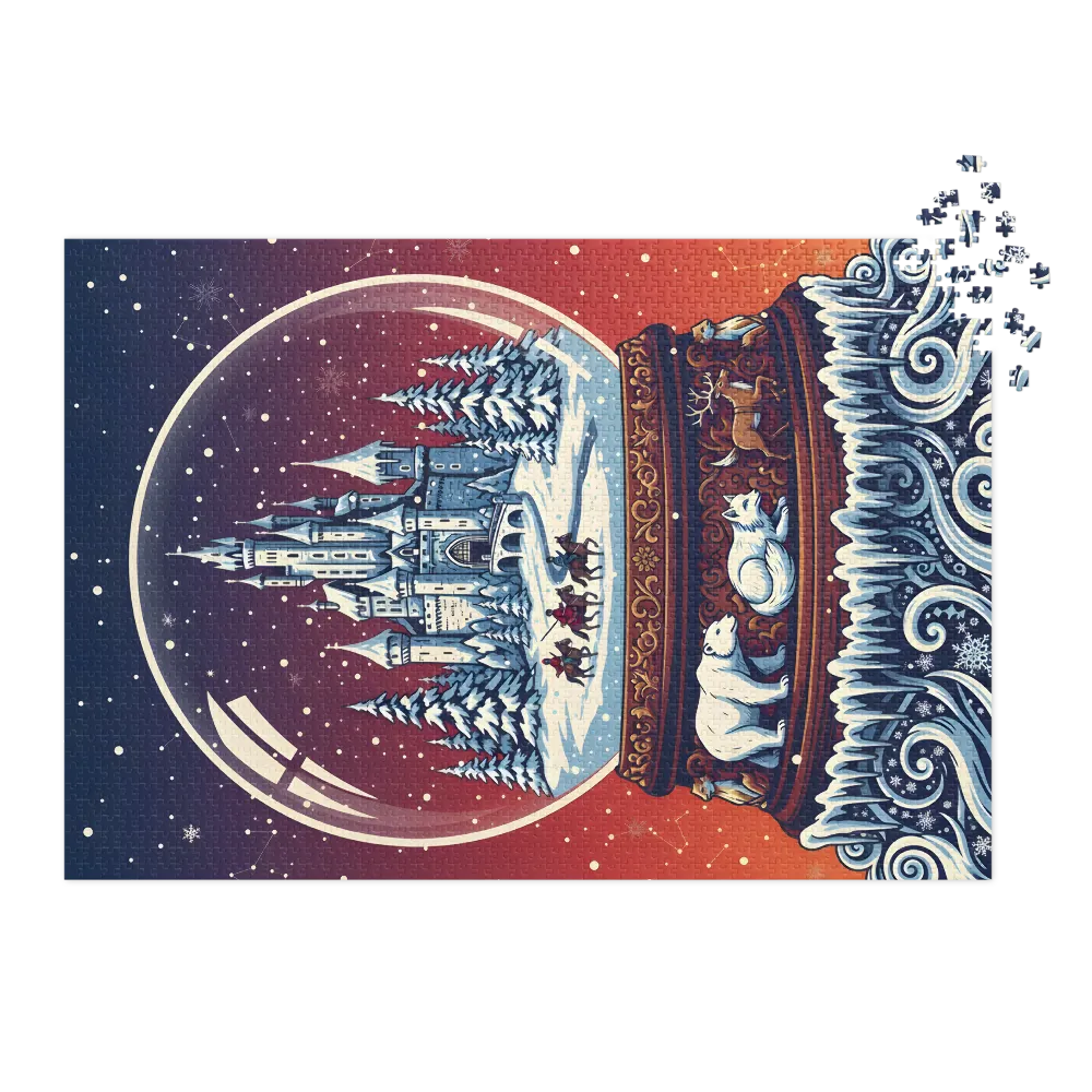 Castle in a Snow Globe