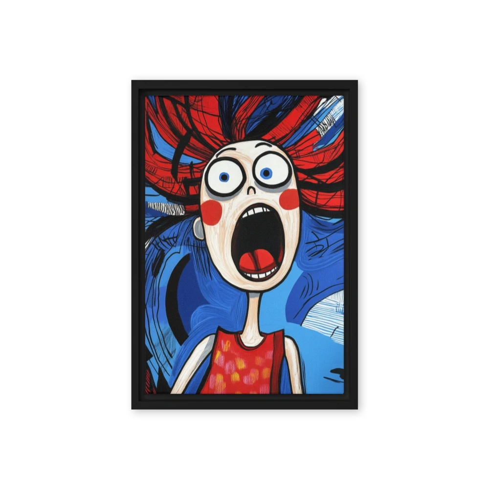 The Scream in Red and Blue