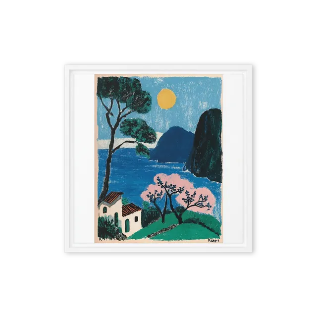 Mediterranean Seaside Villa | Art Print