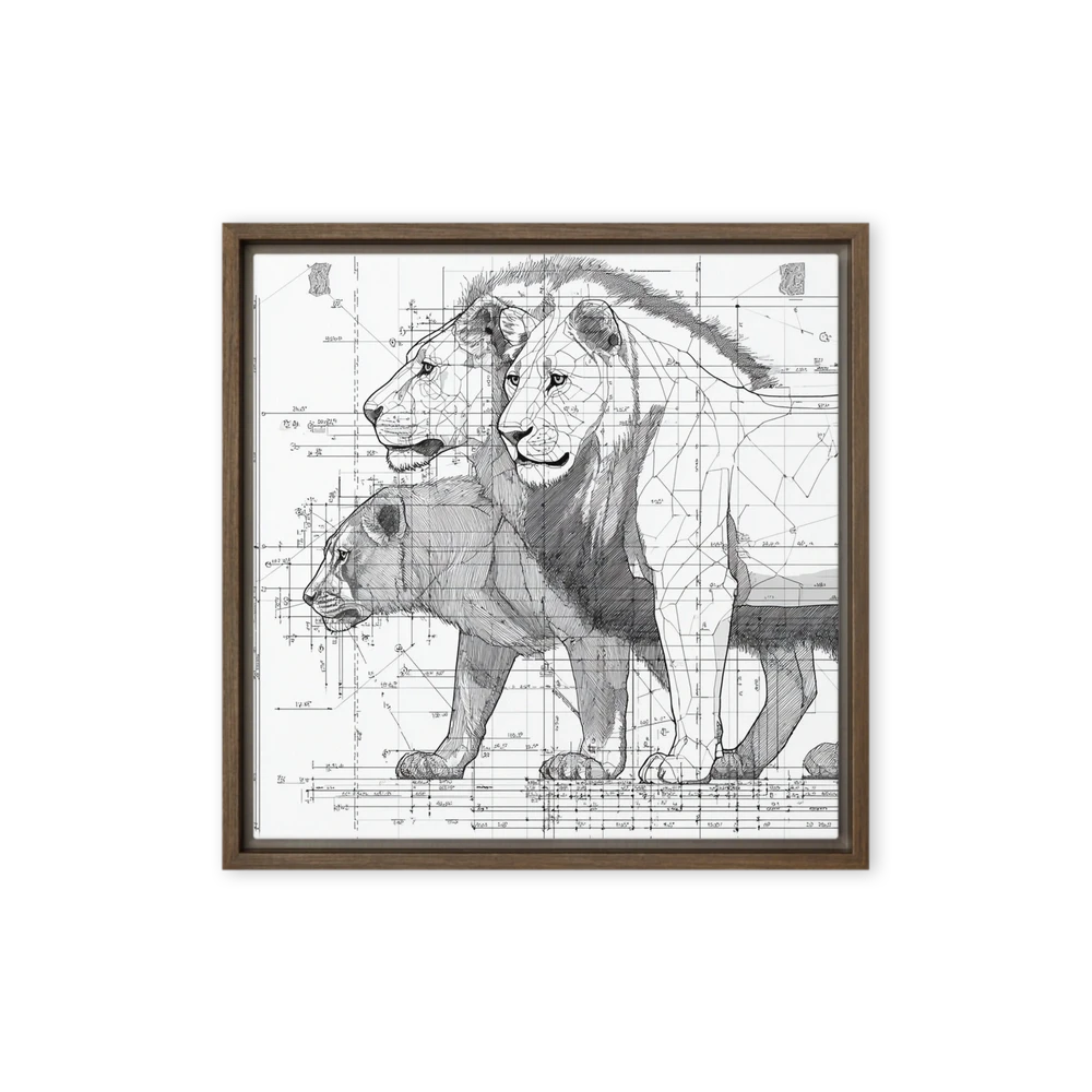 Anatomy of a Lion | Art Print