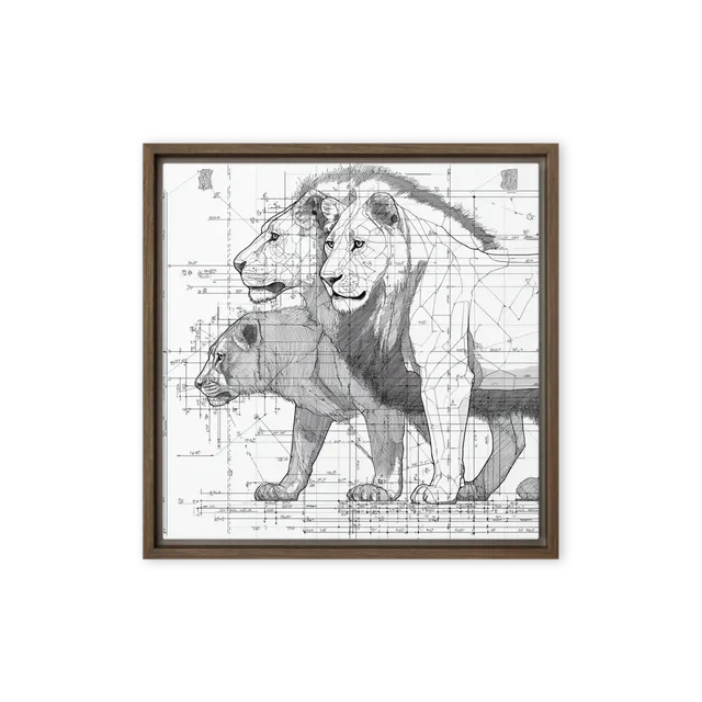 Anatomy of a Lion | Art Print