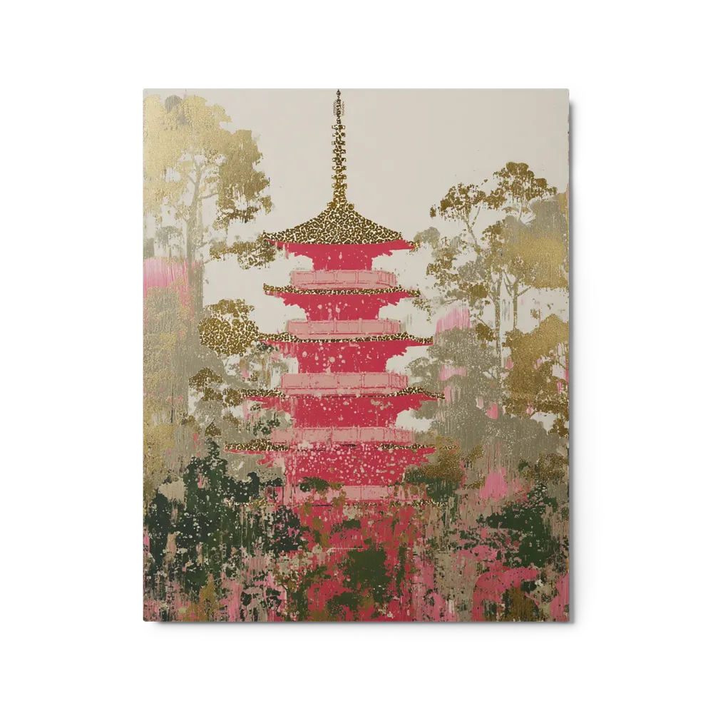 Golden Forest Pagoda | Art Print