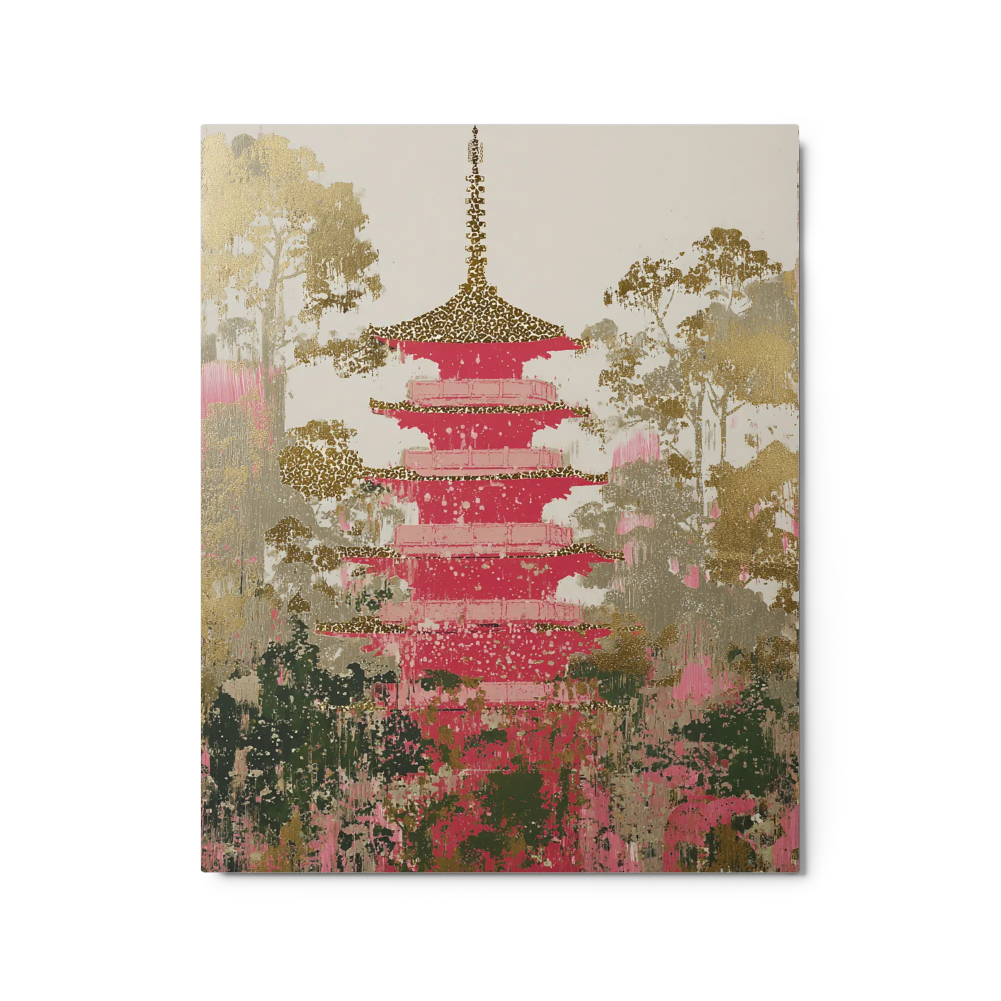 Golden Forest Pagoda | Art Print