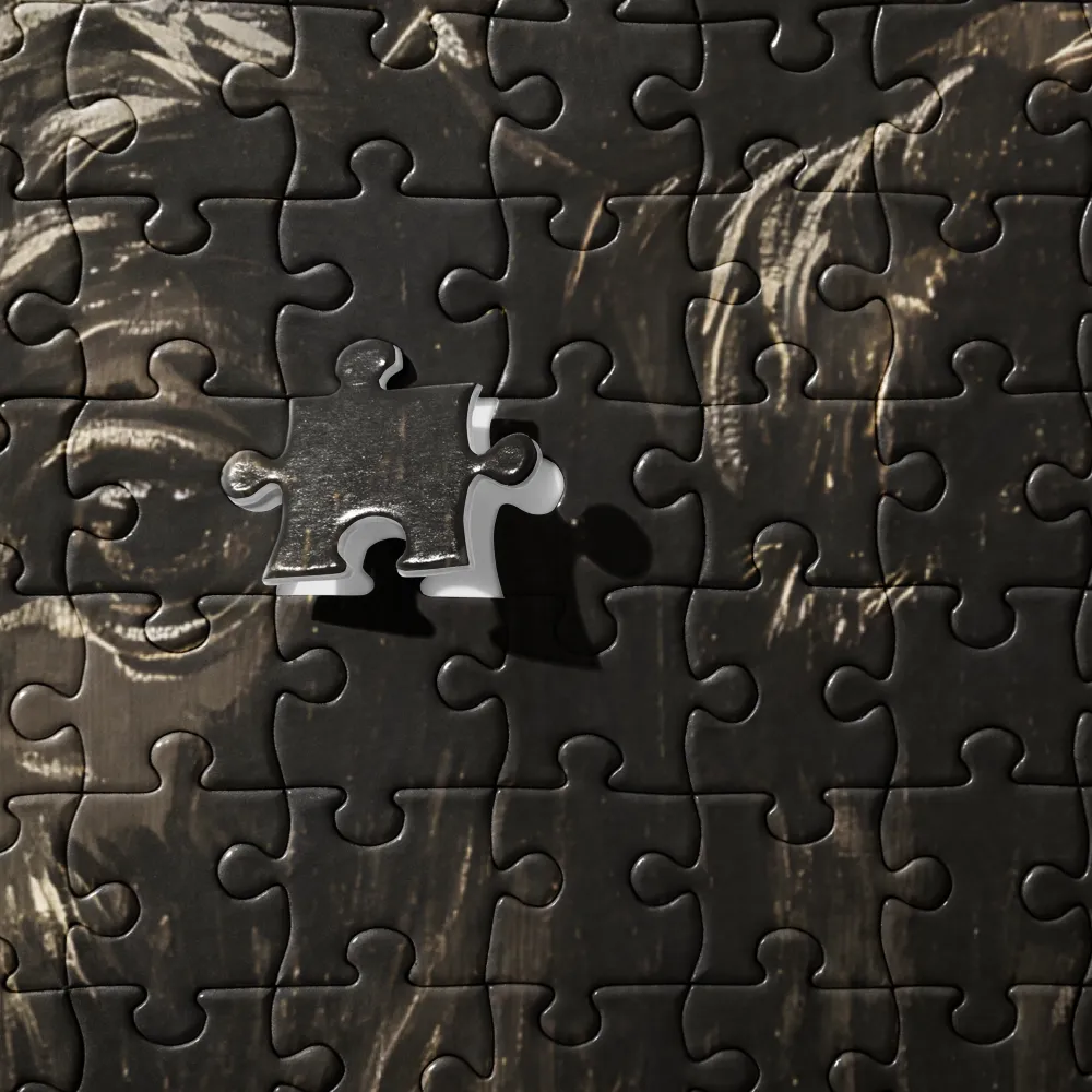 Golden Horned Bull 
 Jigsaw Puzzle