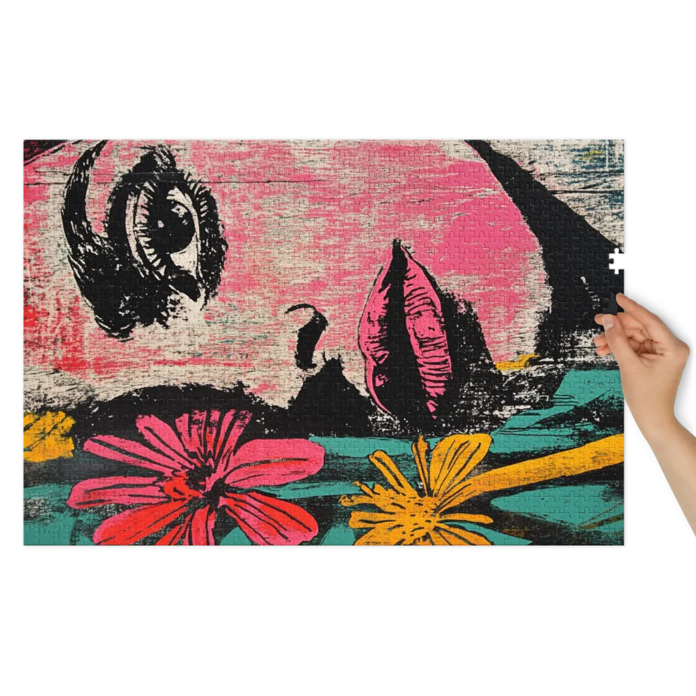 Floral Gaze 
 Jigsaw Puzzle in Tin Box