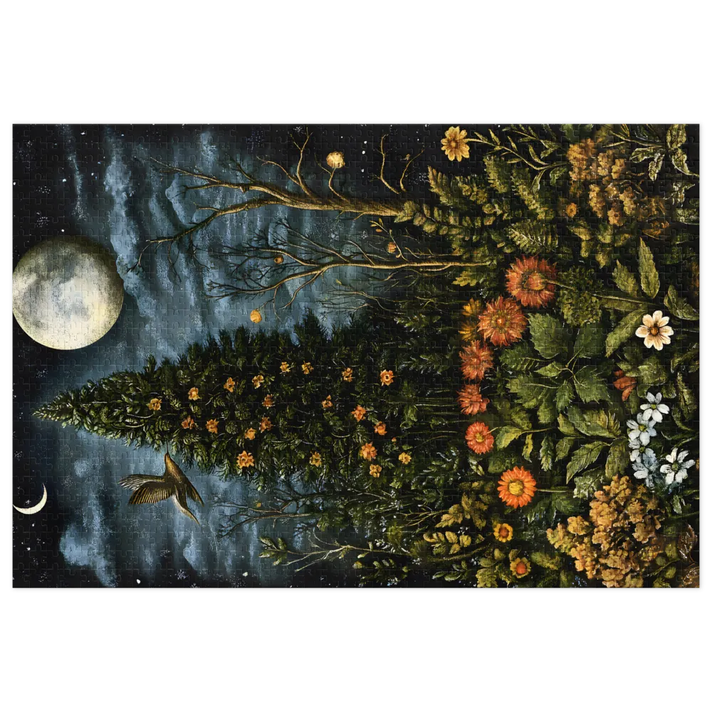 Midnight Botanical Sanctuary | Jigsaw Puzzles