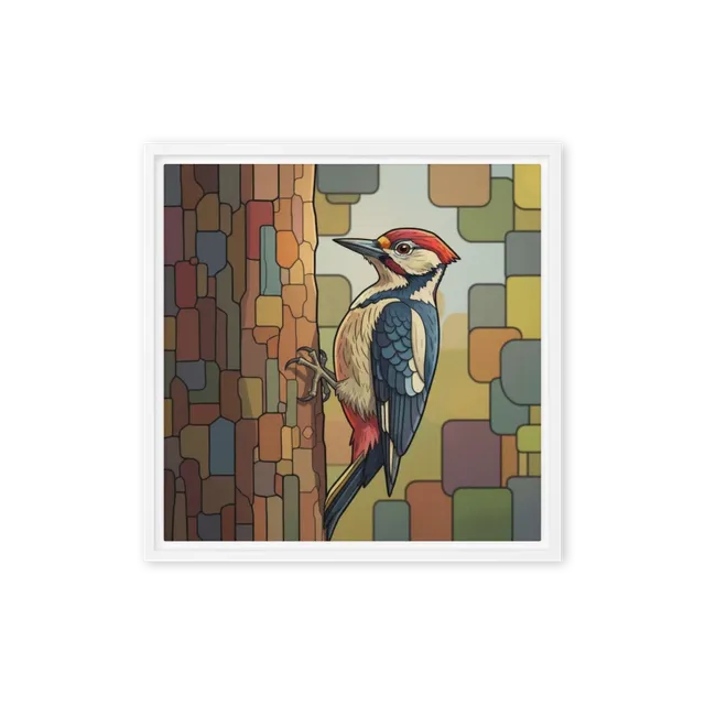 Mosaic Woodpecker | Art Print
