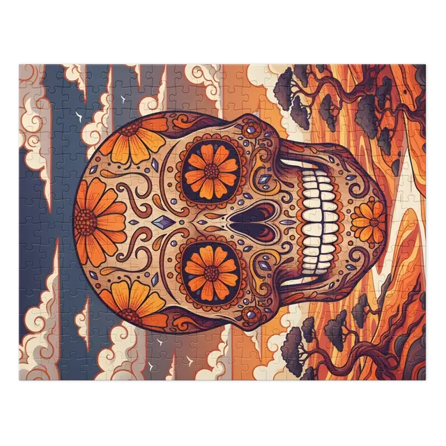 Floral Sugar Skull | Jigsaw Puzzles