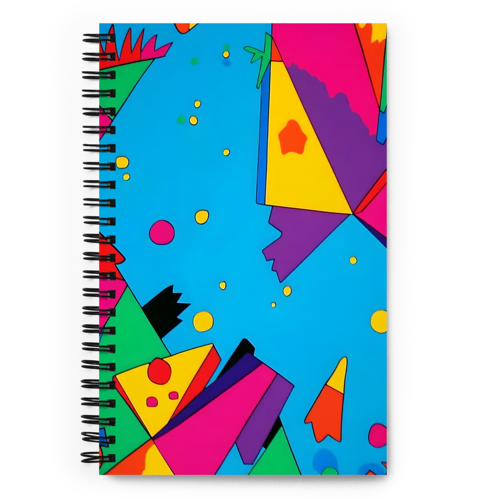 Geometric Color Explosion 
 Spiral Notebook | 140 pages