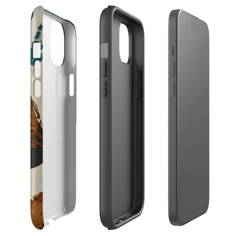 Fashion Model in Dramatic Landscape | Phone Case
