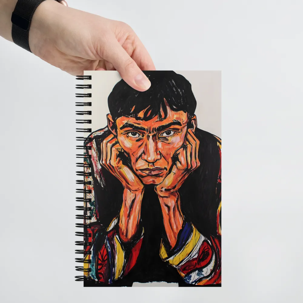 Contemplative Intensity: An Expressionist Portrait