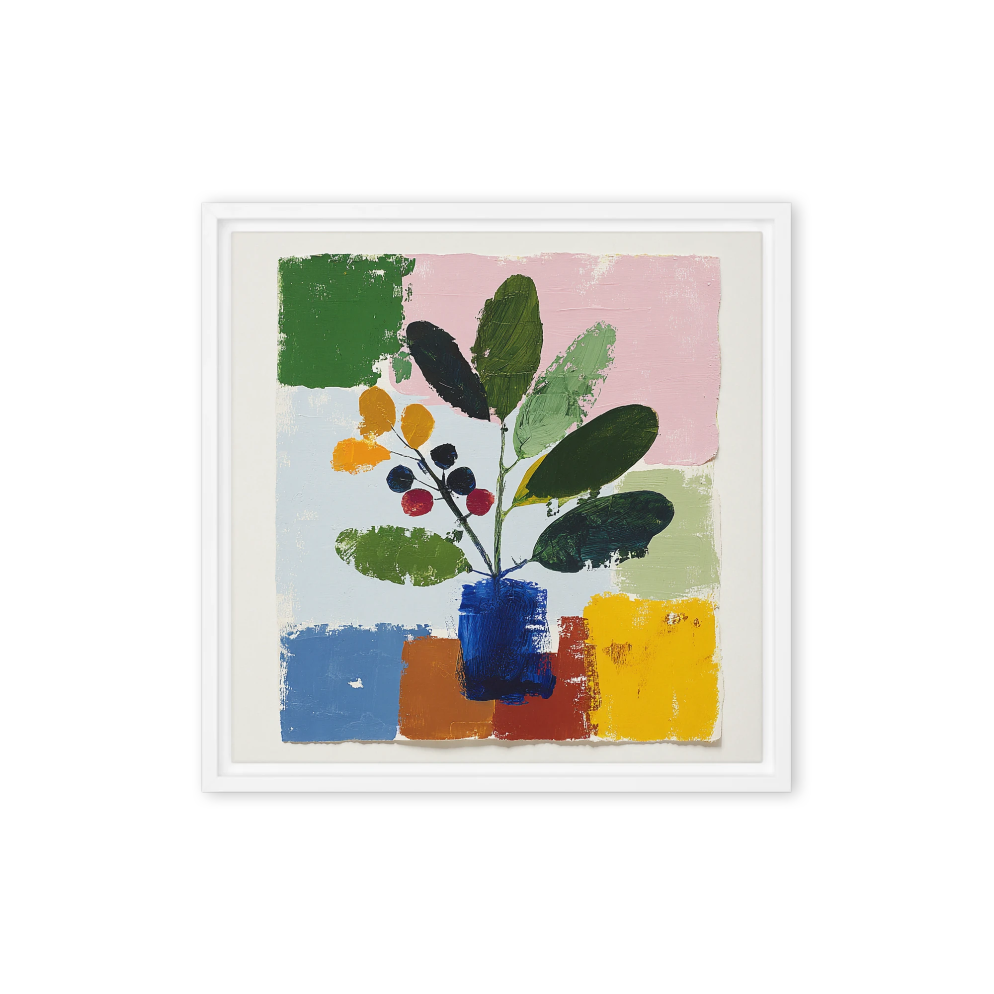 Botanical in Blue Vase