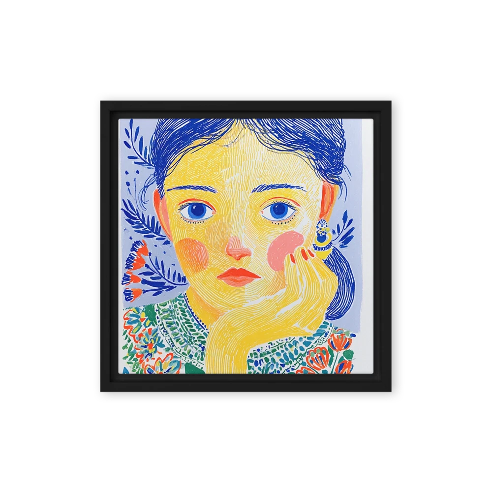 Portrait in Yellow and Blue | Art Print