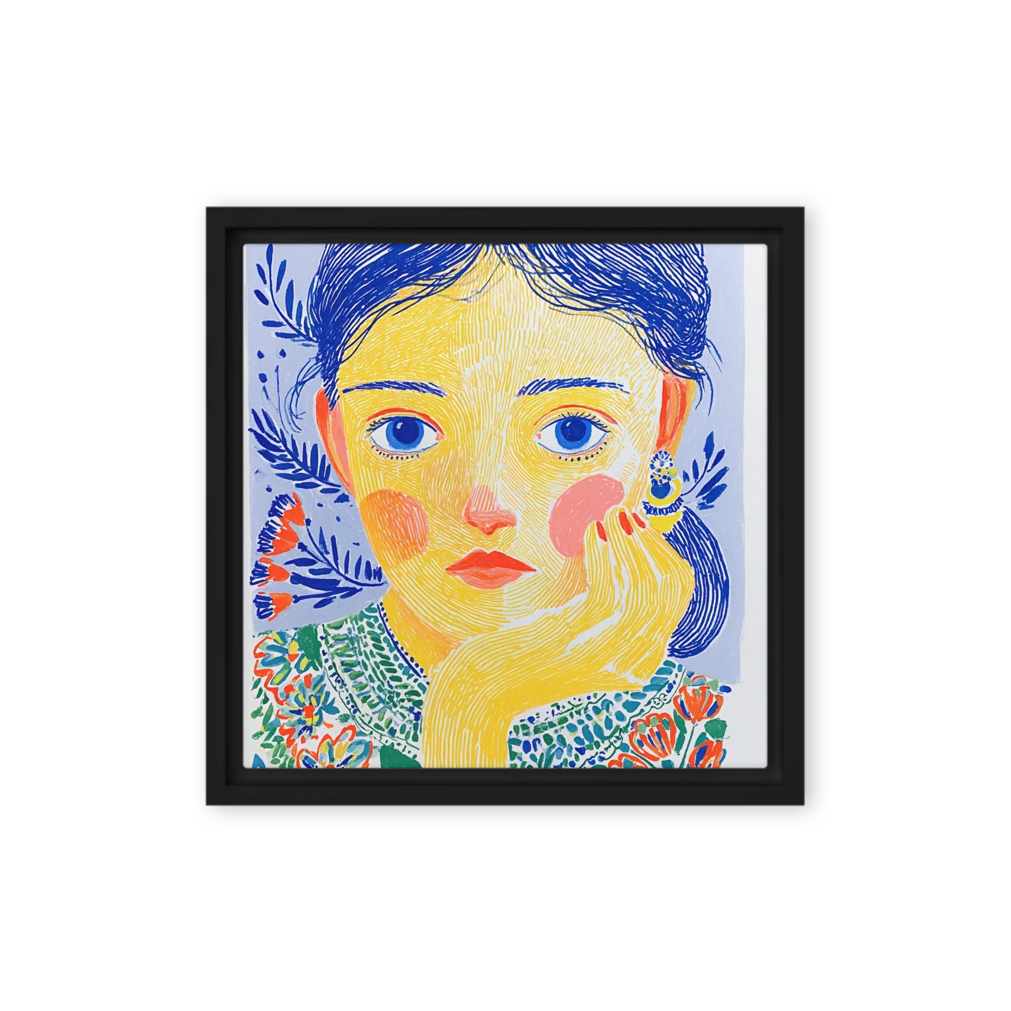 Portrait in Yellow and Blue