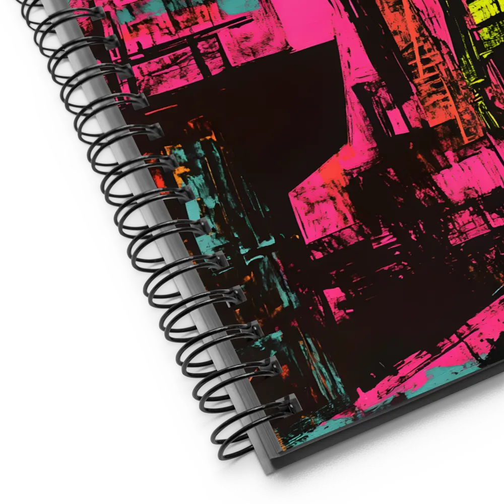Neon Dystopian Future 
 Spiral Notebook | 140 pages