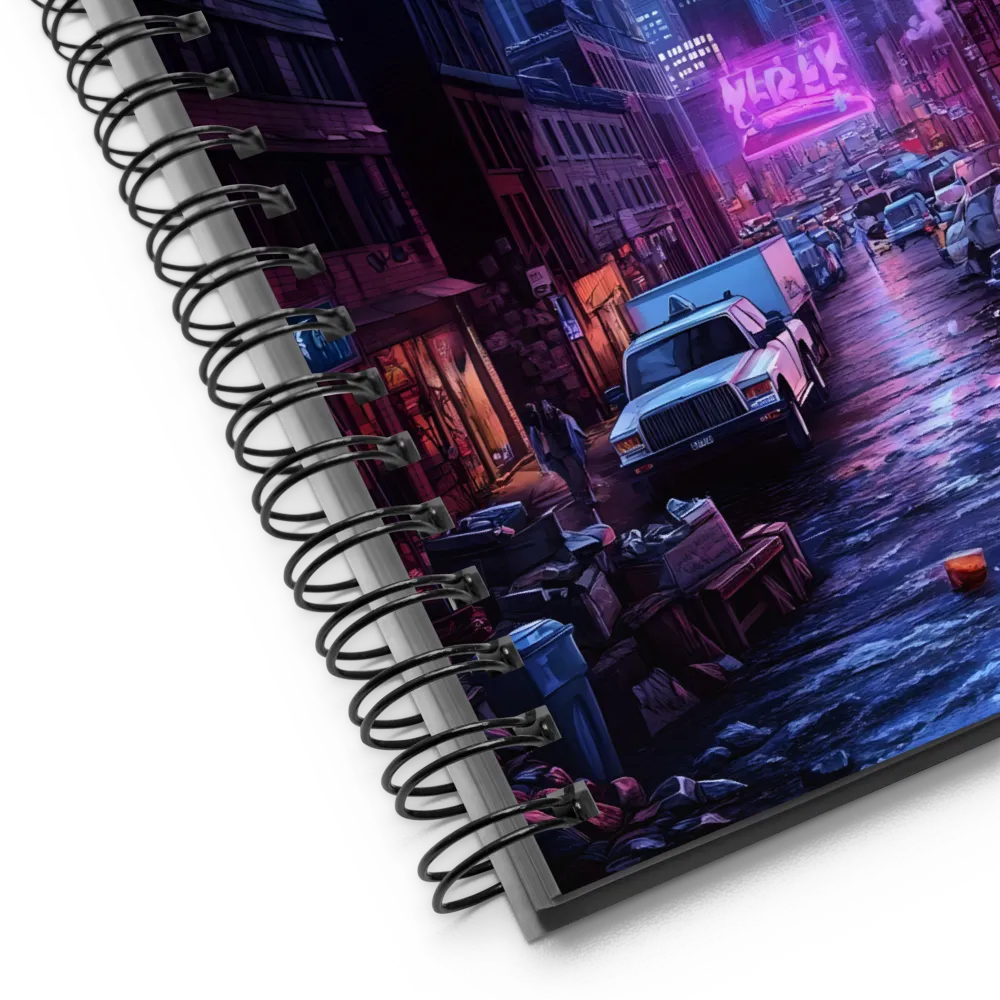 Neon Dystopia Reverie 
 Spiral Notebook | 140 pages