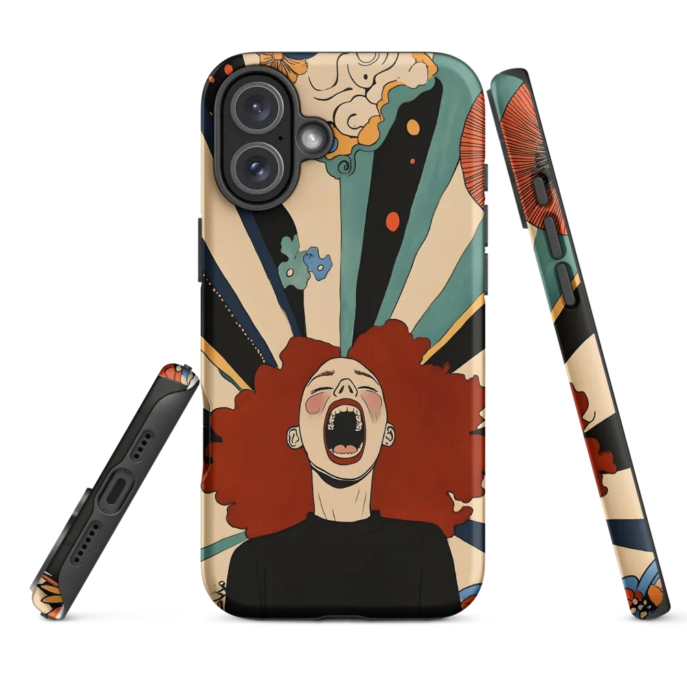 Screaming Woman Illustration