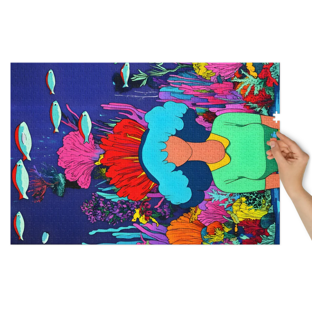 Serenidade de Coral 
 Puzzle em caixa de metal
