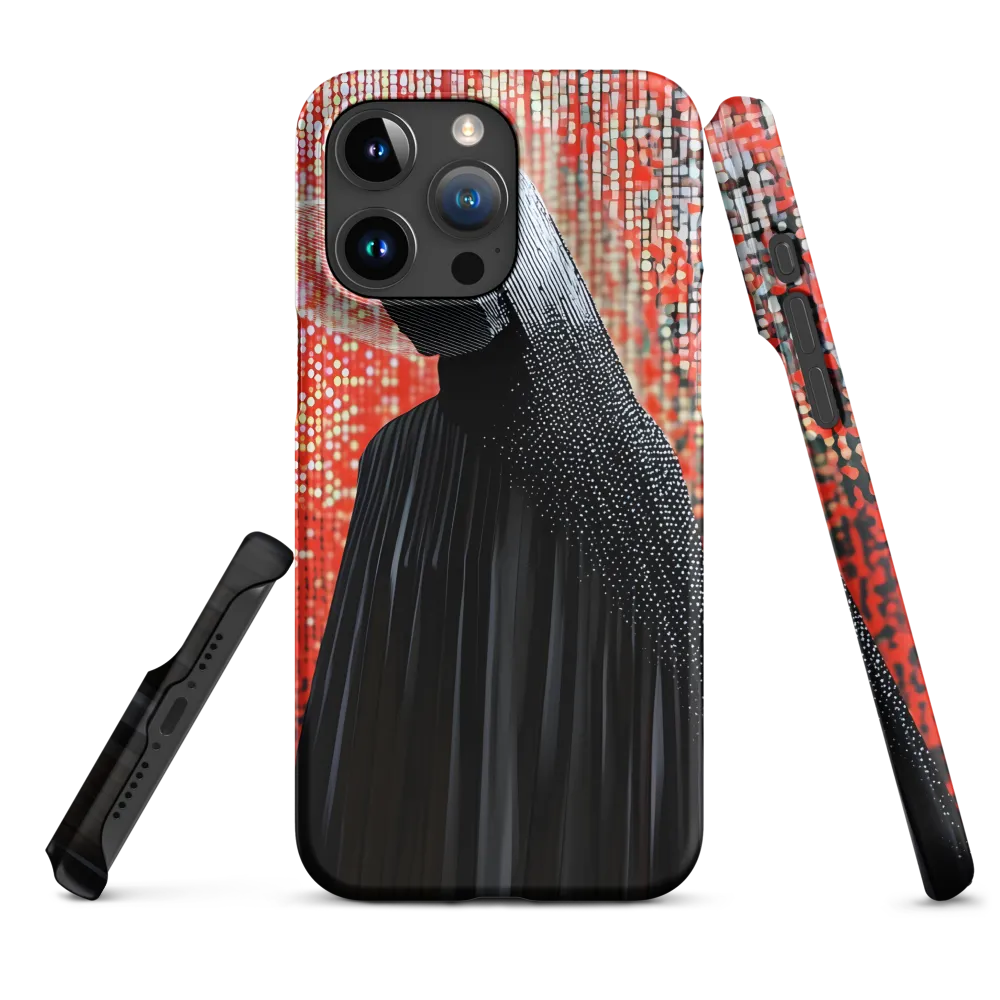 Abstract Hooded Figure in Red | Phone Case