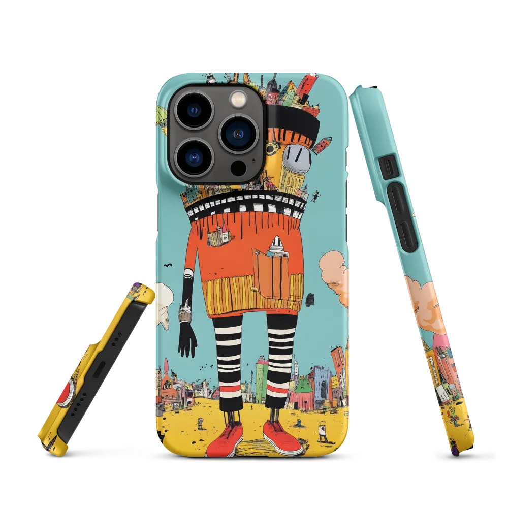 Fantastical Character with Cityscape | Phone Case