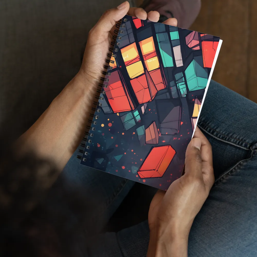 Luminous Architectural Geometry 
 Spiral Notebook | 140 pages
