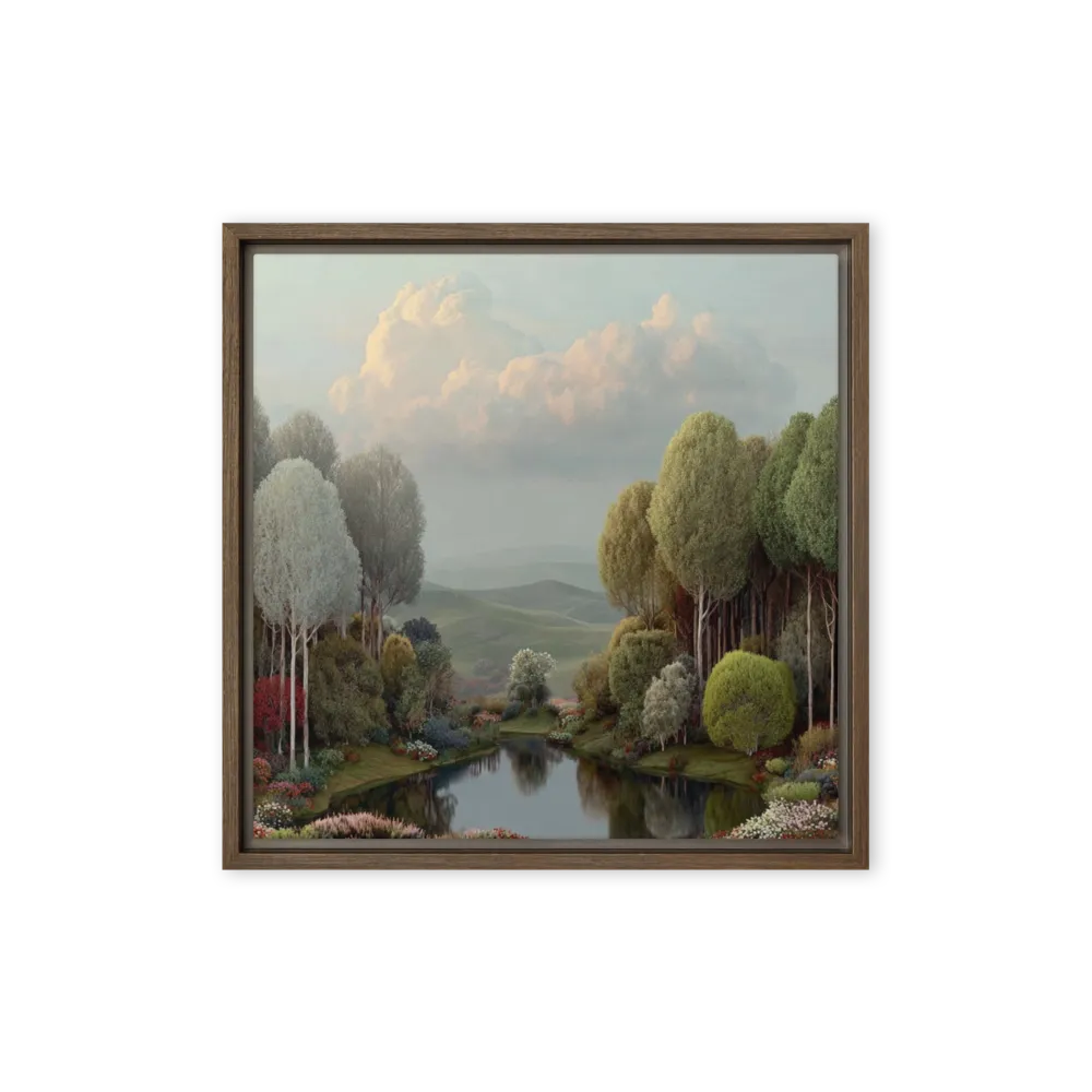 Quiet Waters 
 Canvas with White Frame