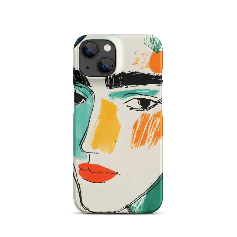 Abstract Portrait in Bold Colors | Phone Case