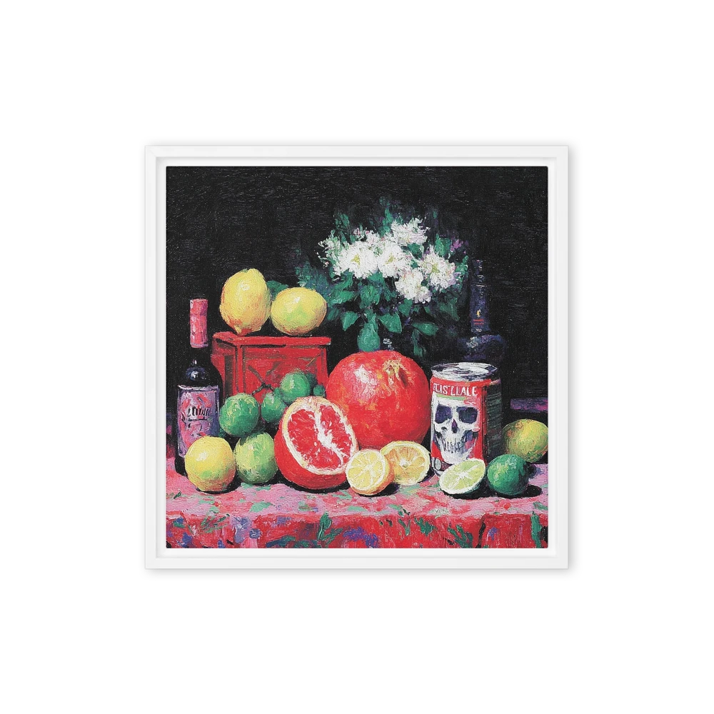 Still Life with Citrus and Skull | Art Print