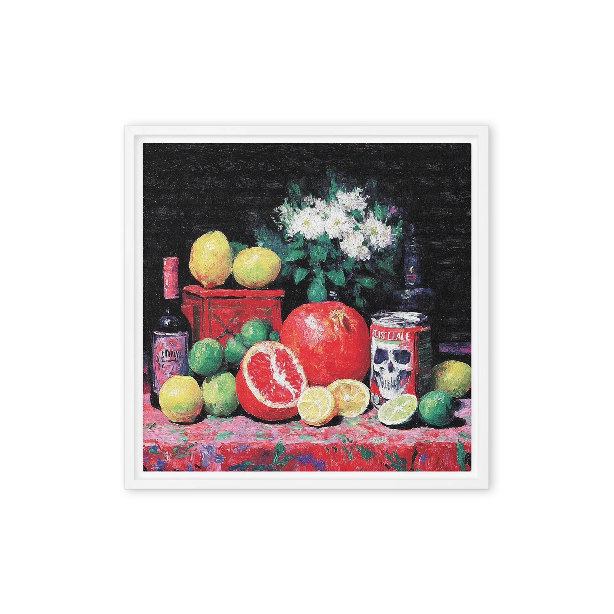 Still Life with Citrus and Skull
