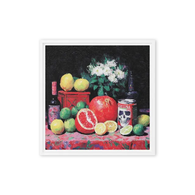 Still Life with Citrus and Skull | Art Print