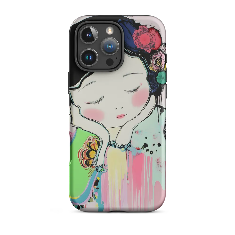 Illustrative Portrait of a Girl | Phone Case