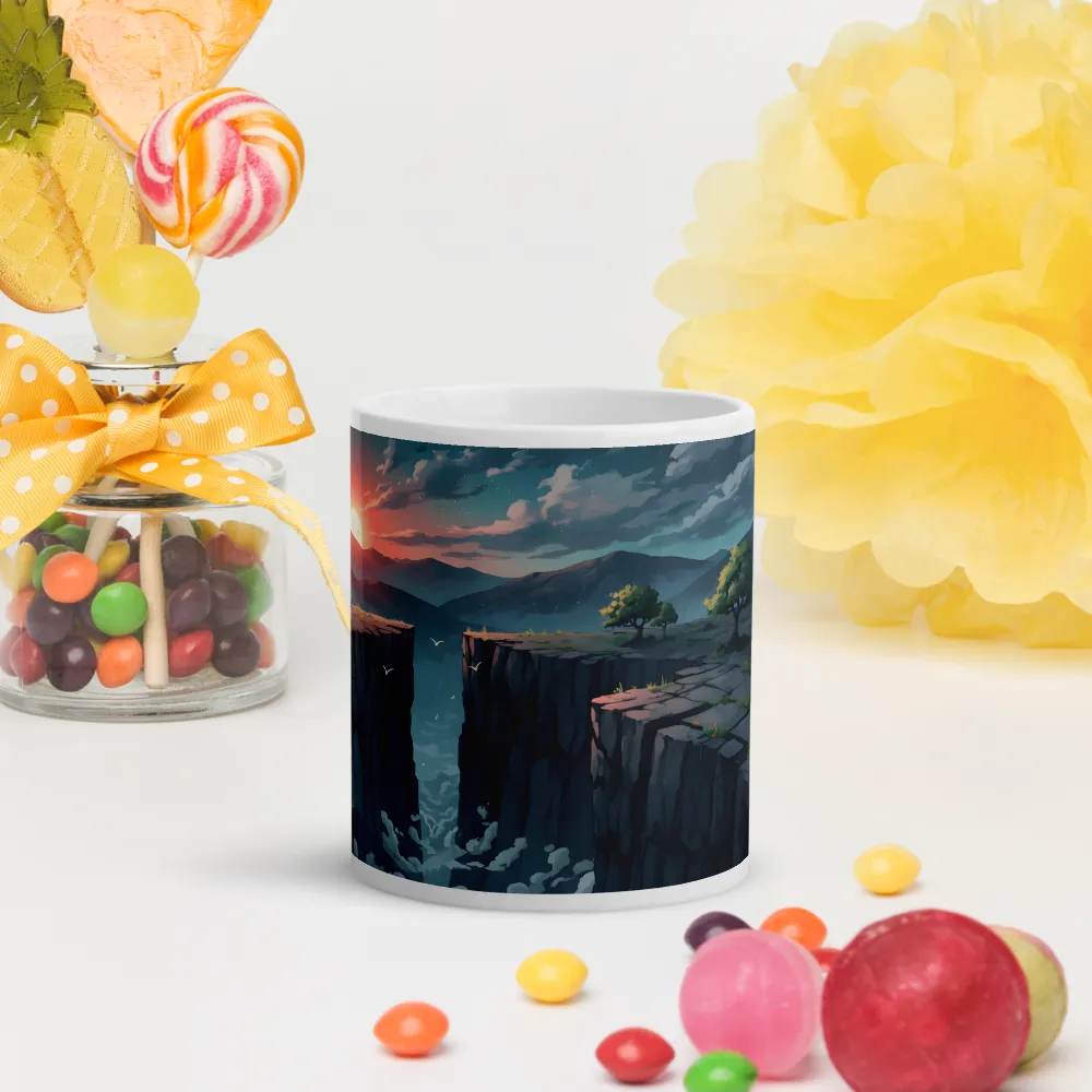 Sunset Rift 
 Mug with Red inside | 15 oz