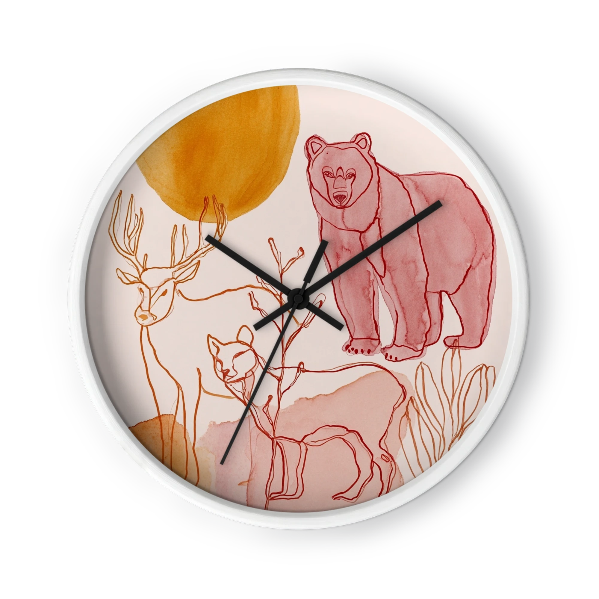 Woodland Wildlife Line Art