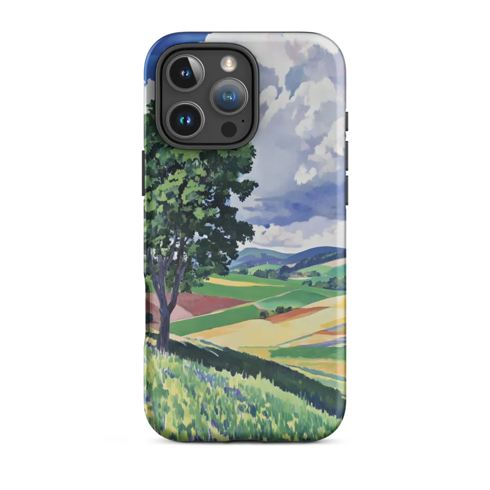 Vibrant Landscape with Tree | Phone Case