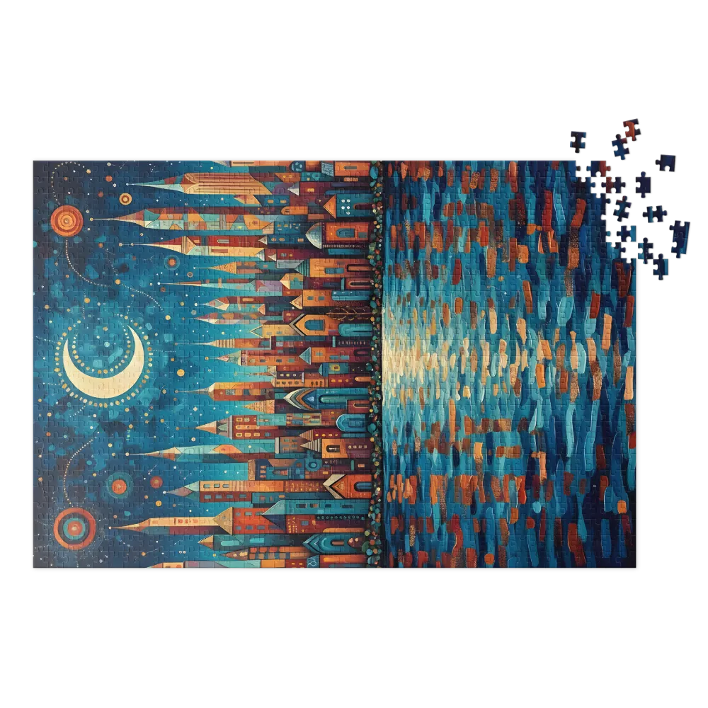 Fantastical Moonlit City | Jigsaw Puzzles