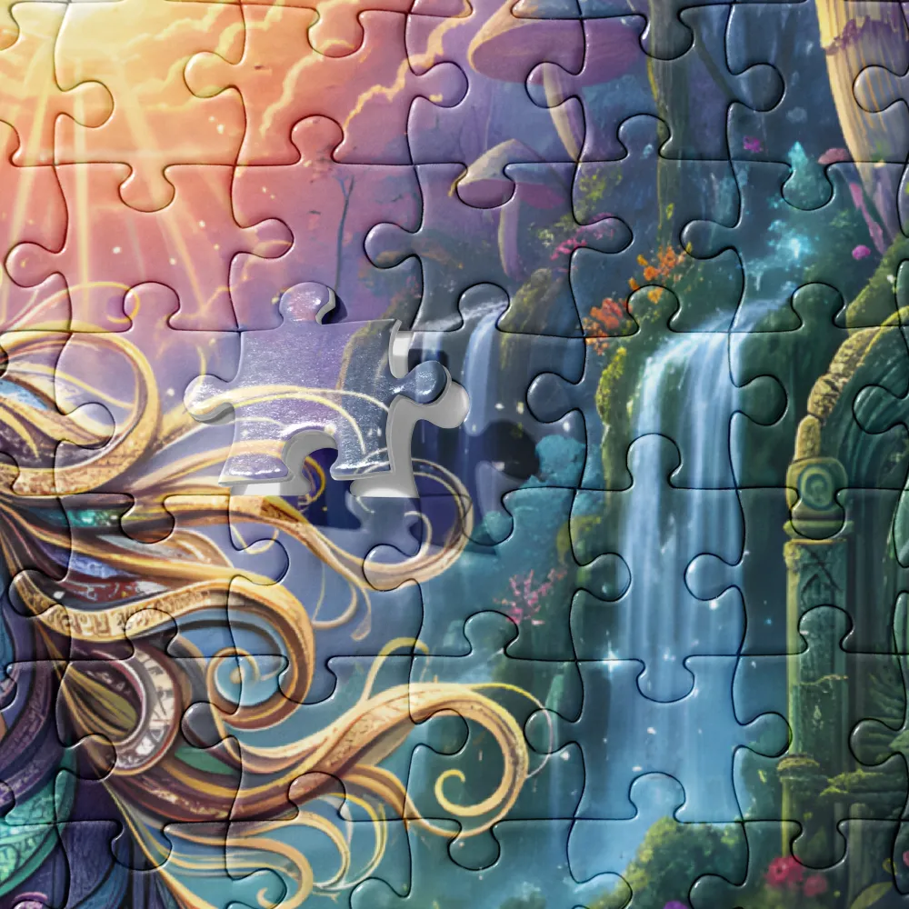 Mosaic Unicorn 
 Jigsaw Puzzle