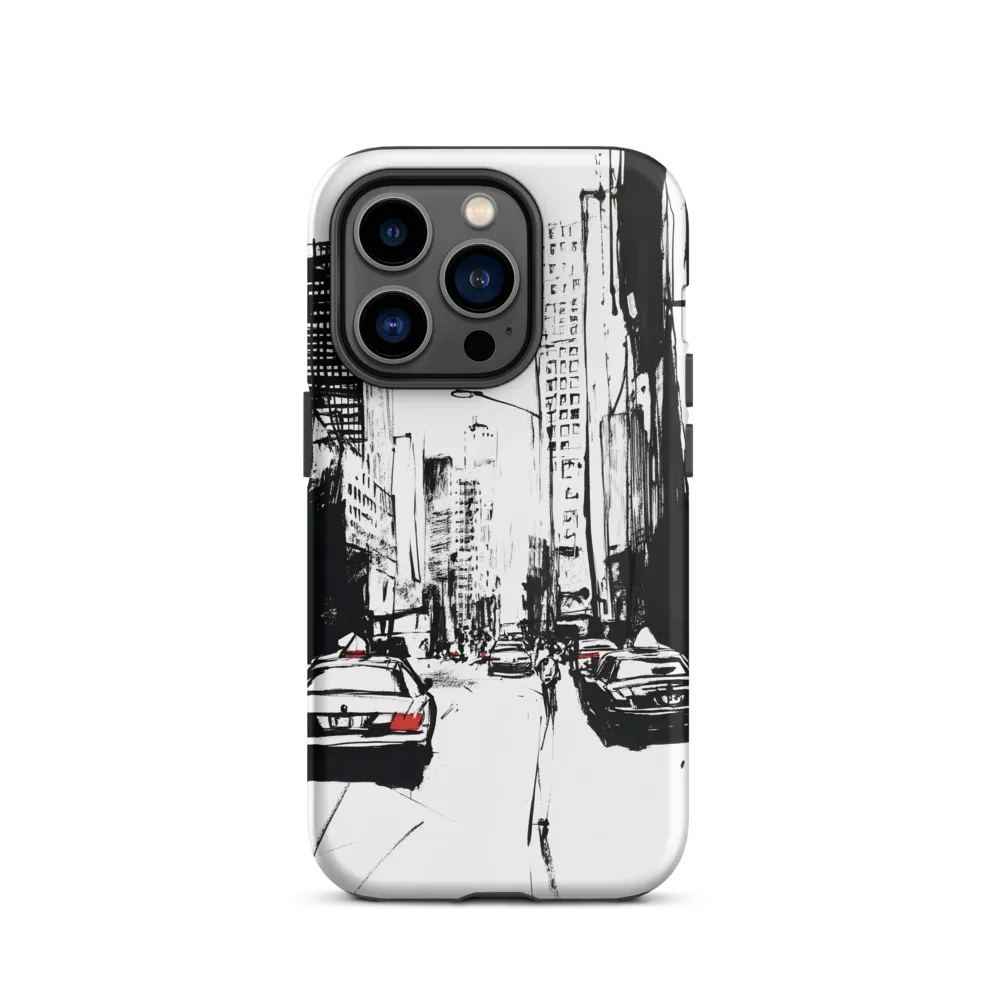 City Traffic in Ink | Phone Case